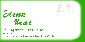 edina urai business card